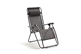 KG KITGARDEN - Tumbona Plegable Multiposiciones Jardin/Terraza, 90x65x114cm, Gris Antracita, Osaka Plus, Grande
