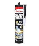fischer - Pegado total X3, Adhesivo extrafuerte de montaje para muebles, listones de madera (290 ml)