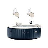 Intex - Bañera de hidromasaje redonda para 6 personas con soporte para tazas y bandeja de refrescos (2 unidades)