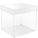 Belle Vous Vitrina Metacrilato 5 Lados — 20 x 20 x 20,5 cm — Expositor Metacrilato para el Hogar, Museo o Bodas — Vitrinas para Colecciones, Joyas y Regalos — Caja Transparente para Figuras