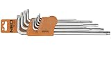 Neo Tools 09-520 Llaves Allen pentagonales, Set de 9 Piezas