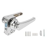 BOKIE RV - Cerradura de puerta de baño para puerta de baño, cerradura de puerta de caravana, barco, con asa y cerradura RV