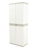 Plastiken (HLKRQ) Titanium Armarios, Beige, 70x44x176 cm