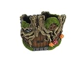 ELENANO Macetero suculenta Decorativo macetero madriguera raices Interior Exterior 21 cm Adorno Moderno Cemento