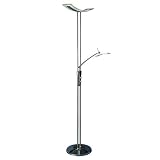 Italux Celia - Lámpara de pie LED moderna cromada, blanco cálido 3000K 1800lm