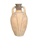 Biscottini Anfora macetas terracota grandes del Sahara 63x33x33 cm | Macetas exterior grandes | Macetas barro grandes | Maceta grande