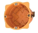 Cajas empotradas para paredes huecas (pladur ó similar) Caja para mecanismos enlazable 68 x 45mm naranja