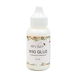 Pegamento Peluca Wig Glue MRS HAIR Pegamento Pelucas Resistente al Agua Pegamento para Flequillo y Pelucas Pegamento de Protesis Capilar Men's Toupee Lace Hair System 38 ml 1.3oz