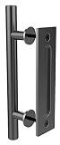 TSMST Manija de la Puerta de Granero Clásica de Tirador de Manija de Puerta de Granero para Puerta de Madera - 30cm