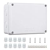 IP65 Caja de Conexiones, Caja Estanca Exterior Electrica, Cajas de Conectores de Cables ABS Intemperie, Cajas de Proyectos Eléctricos para Caja de Conexiones Eléctricas Control - 150*110*70 mm
