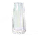 Luxspire Florero de Vidrio de Modelo para Planta, Contenedor Decorativo con Estilo Ins para la Decoración del Escritorio de la Oficina en el Hogar Reglao de Navidad - Multicolores