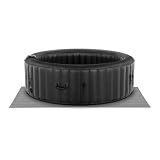 Uniprodo SPA Hinchable Piscina De Hidromasaje Uni_Pools_14 (1000 litros, para 6 Personas, con 130 Salidas de Aire, En Negro)
