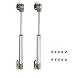 2PCS Amortiguadores de Gas 100N, Resorte de Compresión para Puertas Armario, Bisagras Resortes Armario con Tornillos, Pistones a Gas Muebles Cocina Amortiguadores Muebles Bisagras Puertas Cocina