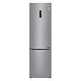 LG GBB62PZHMN - Frigorífico Combi No Frost 203cm, con congelador, compresor Smart Inverter, 384 litros, color Inox Antihuellas