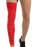 Rodillera Extensible, Soporte Deportivo Y Protector para Rodillas, Baloncesto, Alpinismo, Ciclismo para Hombres Y Mujeres (1 Pieza) Rot L