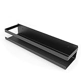 Bestdon Estantería Baño Acero Inoxidable, Estantes Ducha Pared Sin Taladro Para Baño Y Cocina, Adhesiva, Negro​ Mate, 30 cm