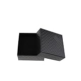 Cajas Carton Regalo Cajas Bonitas para Regalo Vacía Cajas de Regalo Almacenamiento de joyería y bisutería Pendiente Organizador Black