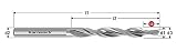 Karnasch 401010100 Broca Escalonada Bidiametral Hss-Xe, Din 8374, 90°, Grado Fino Para Orificio De Paso, Para Roscas Ø M10, 10.5Mm Diámetro De Corte, 23.0Mm Utilizando Longitud, 19.0Mm