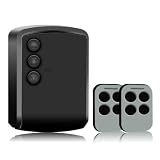 WALLMALL Kit de centralita universal con receptor para cerradura de garaje, persiana, enrollables a 433 MHz con 2 mandos a distancia y 3 botones (Sales, Scendi, Stop) + entradas fotocélulas y parpadeo