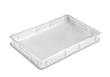 Caja para la masa para pan y pizza Giganplast - Modelo servicio - Medidas 30 x 40 x 10 cm - Color blanco