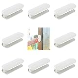 REKALRO 8piezas Manija de Puerta Autoadhesiva,manija autoadhesiva de plástico para puertas corredizas, para vidrio, ventanas, cajones, puertas, gabinetes
