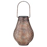 Navaris Linterna solar para exteriores - Farol con luces de colores LED solares - Farolillo con asa para colgar - Decoración de exterior para jardín