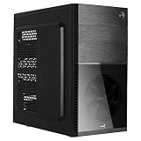 Aerocool CS105BK caja de ordenador micro atx y mini-itx, ventilador frontal, negro