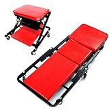 36 pulgadas de acero mecánico plegable garaje Garage Rolling Z Creeper asiento de taller 6 ruedas giratorias