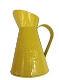 JUNGEN Jarrón Decorativas de Moda florero del Hierro de Retro Decoración Simple para jardín casero, Amarillo