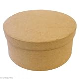 Graine Créative Caja de cartón Redonda, 14,5 cm.