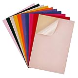 BENECREAT 20 PCS Hojas Adhesivas de Terciopelo de Colores Mezclados 29.5x20cm, Tela de Forro de Caja de Joyería con Caja de Plástico, Duradera y Resistente al Agua para Manualidades