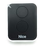 NICE - Mando a Distancia Nice Era ONE2, 2 Canales, 433,92 MHz,Negro/Blanco, ON2