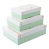 Goldbuch 85662 Juego de 3 cajas de regalo con diseño de Turnowsky «Happy Sun», diferentes tamaños, impresión artística, estampado en dorado y relieve