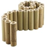 workingHOUSE - Separador de bambú para césped - Rollo de Borde de jardín Flexible - Material Natural y Barrera de raíz óptima - Valla para bordillos de jardín, Patio y Camino - (1 m x 15 cm) (1x)