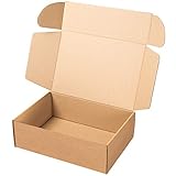 packer PRO Pack 25 Cajas Carton Envios Automontables para Ecommerce y Regalo Kraft, Mediana 34x23,5x11cm