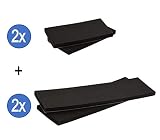 Topp4u – Protectores autoadhesivos extragruesos para paredes de garajes y cocheras, 40 x 12 x 1,5 cm, protección para los bordes de las puertas