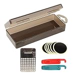 Parche de neumático ligero Herramientas para neumáticos de bicicleta Caja de Pp Pulido rápido de la superficie de reparación del tubo interior, para bicicleta de montaña(black)