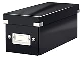 Leitz Caja para Guardar CDs, Negro, Gama Click & Store, 60410095