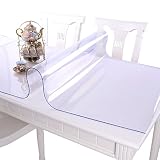 CIEEIN CIEHT Mantel transparente rectangular PVC Impermeable resistente al aceite y resistente a altas temperaturas Grosor 1mm 70 * 120cm