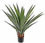 artplants.de Agave de plástico furcraea gigantea KNOX, Zonas resguardadas, Verde, 100cm - Cactus Artificial/Pitera simulada