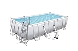 BESTWAY 56465 - Piscina Desmontable Tubular Power Steel 549x274x122 cm Depuradora de cartucho de 5.678 litros/hora