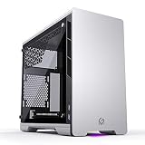 MTALLICGAR MetallicGear Neo Mini V2 Series Mini-ITX Case, Compact Chassis, Sand Blasted Aluminum, Tempered Glass Panel, Liquid Cooling Ready - Silver