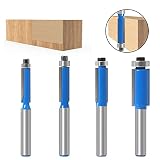 Router Bit Herramientas 4 Piezas, Fresas De Ranurar Cortador De Carpintería Cortadora De Madera Brocas para Fresadora Broca De Fresado De VáStago Fresa, para Madera Herramientas De Fresado