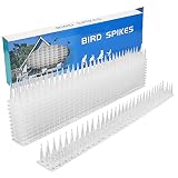 Xakay 12 Plástico Bird Spikes para Valla de Plástico, Anti-trepamiento Picos de Pared,Repelente de Intrusos para Gatos, Repelente de Plagas para Exteriores, Gato Palomas Puñalada, Climb Defender