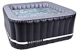N NETSPA - SPA Hinchable Cuadrado Bohemian 2+2 lavas - SP-BHM118-42°C - Volumen 650l - 158x70cm