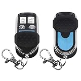 CJBIN Mando Garaje Universal, 2 Pieza Mando Universal Garaje 868 MHz Duplicar Mando Garaje, Mando de Garaje, Mando de Garaje para Lámpara/Puerta de Garaje/Persiana Enrollable - Negro