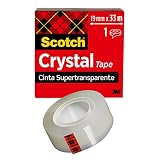 Scotch-Brite 600-1933 - Cinta adhesiva, 19 mm x 33 m, Transparente