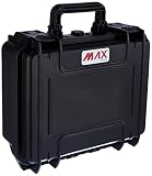 Velleman HC300S Maleta Rígida con Espuma Alveolar, Negro, 33.6 x 30 x 14.8 cm