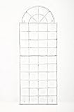 Reja para Plantas Trepadoras Viva I Valla Metálica De Pared para Plantas Trepadoras I Soporte para Enredaderas I Color:, Color:Blanco Envejecido
