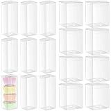 None Branded 26 Pcs Caja de Embalaje de PVC, diseño Transparente, Utiliza para Envolver Pasteles y Regalos de cumpleaños